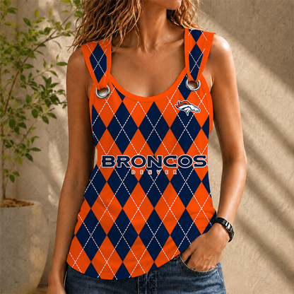 [TOUCHDOWN DEAL] NEW CUSTOMIZED NFL13 DVB DENVER BRONCOS O-RING SHOULDER TANK TOP