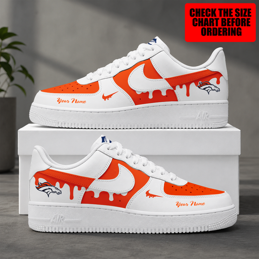 [TOUCHDOWN DEAL] NEW CUSTOMIZED NFL13 DVB DENVER BRONCOS AF1 SHOES