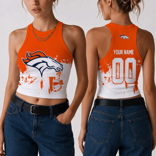 [TOUCHDOWN DEAL] NEW CUSTOMIZED NFL13 DVB THE BRONCOS WOMEN'S CROP TOP