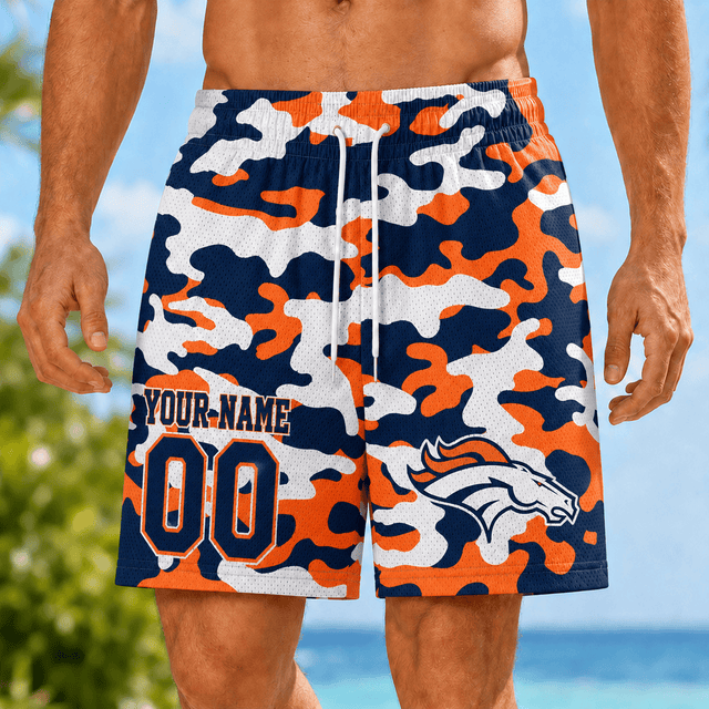 [TOUCHDOWN DEAL] NEW CUSTOMIZED NFL13 DVB DENVER BRONCOS SHORT PANTS