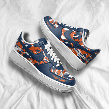 [TOUCHDOWN DEAL] NEW CUSTOMIZED NFL13 DVB DENVER BRONCOS AF1 SNEAKERS