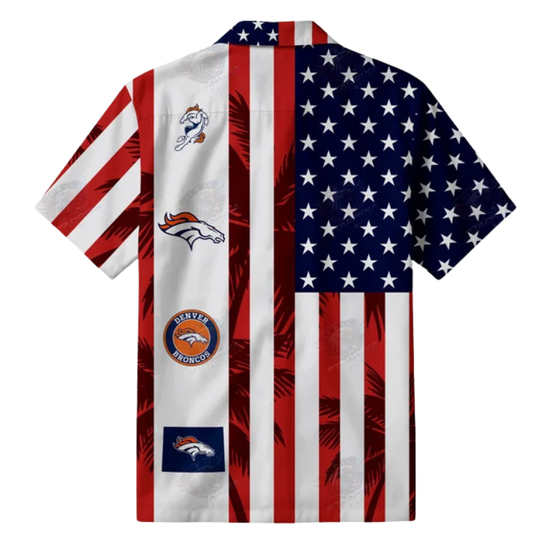 [TOUCHDOWN DEAL] NEW CUSTOMIZED NFL13 DVB DENVER BRONCOS PATRIOTIC 250 USA HAWAIIAN SHIRT