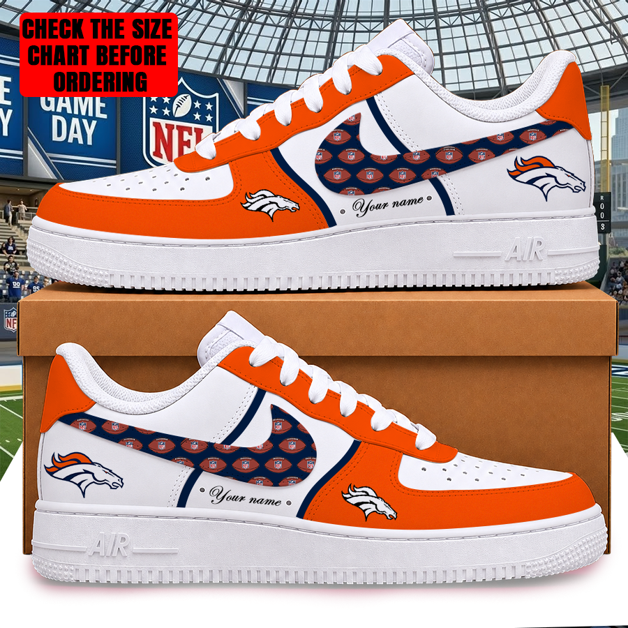[TOUCHDOWN DEAL] NEW CUSTOMIZED NFL13 DVB DENVER BRONCOS AF1 SHOES
