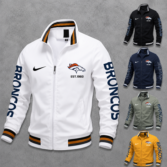 [TOUCHDOWN DEAL] NEW CUSTOMIZED NFL13 DVB DENVER BRONCOS MEN'S CASUAL JACKET