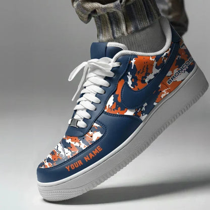 [TOUCHDOWN DEAL] NEW CUSTOMIZED NFL13 DVB DENVER BRONCOS AF1 SNEAKERS