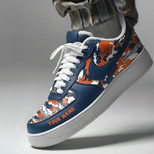 [TOUCHDOWN DEAL] NEW CUSTOMIZED NFL13 DVB DENVER BRONCOS AF1 SNEAKERS