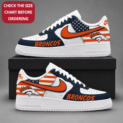 [TOUCHDOWN DEAL] NEW CUSTOMIZED NFL13 DVB DENVER BRONCOS AF1 SHOES