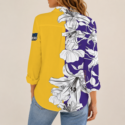 [SLAM DUNK DEAL] NEW CUSTOMIZED NCAA MAM13 LST LSU TIGERS STRAPPY WOMEN CASUAL SHIRT
