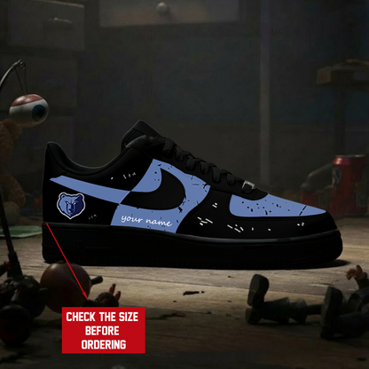 [SLAM DUNK DEAL] NEW CUSTOMIZED NBA13 MGR MEMPHIS GRIZZLIES AF1 SHOES