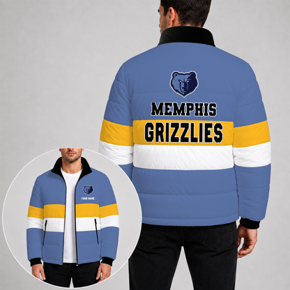 [SLAM DUNK DEAL] NEW CUSTOMIZED NBA13 MGR THE GRIZZLIES PUFFER JACKET
