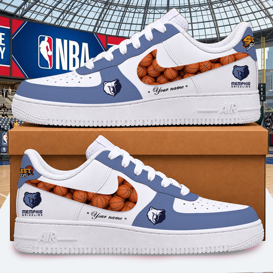 [SLAM DUNK DEAL] NEW CUSTOMIZED NBA13 MGR MEMPHIS GRIZZLIES AF1 SHOES