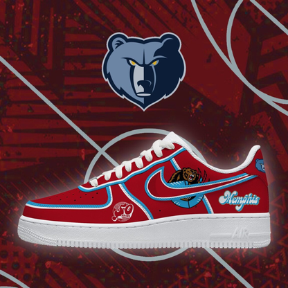 [SLAM DUNK DEAL] NEW CUSTOMIZED NBA13 MGR MEMPHIS GRIZZLIES AF1 SHOES