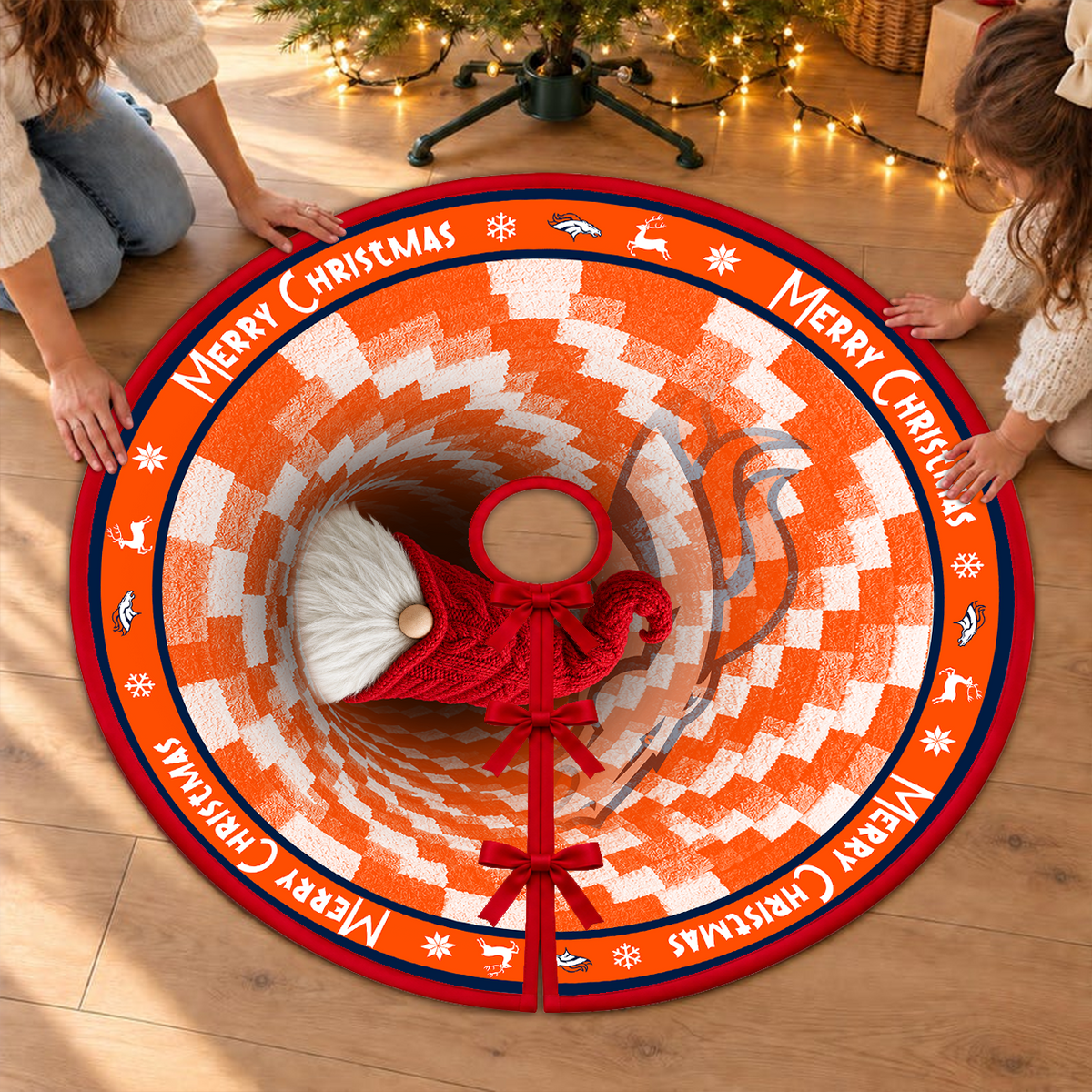 [TOUCHDOWN DEAL] NEW CUSTOMIZED NFL13 DVB THE BRONCOS CHRISTMAS TREE SKIRT