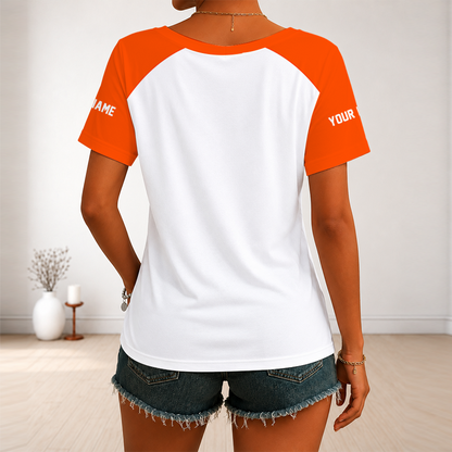 [TOUCHDOWN DEAL] NEW CUSTOMIZED NFL13 DVB DENVER BRONCOS V-NECK FEMALE SHIRT