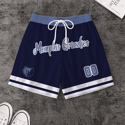 [HOT DEAL] NEW CUSTOMIZED NBA13 MGR MEMPHIS GRIZZLIES SHORT PANTS