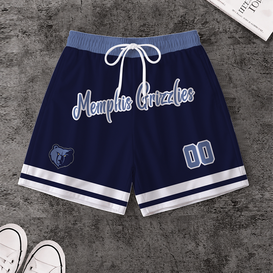 [HOT DEAL] NEW CUSTOMIZED NBA13 MGR MEMPHIS GRIZZLIES SHORT PANTS