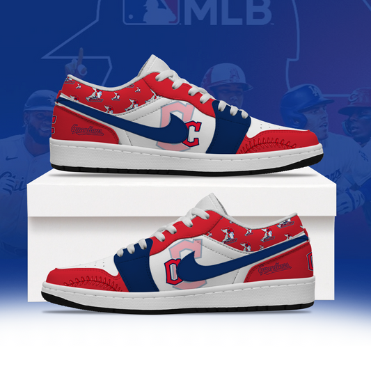 [HOMERUN DEAL] NEW CUSTOMIZED MLB13 CGS CLEVELAND GUARDIANS AIR JORDAN LOW SHOES