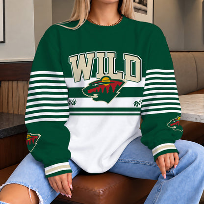 [PUCK DROP DEAL] NEW CUSTOMIZED NHL13 MNW THE WILD UNISEX SWEATSHIRT
