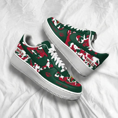 [PUCK DROP DEAL] NEW CUSTOMIZED NHL13 MNW MINNESOTA WILD AF1 SHOES