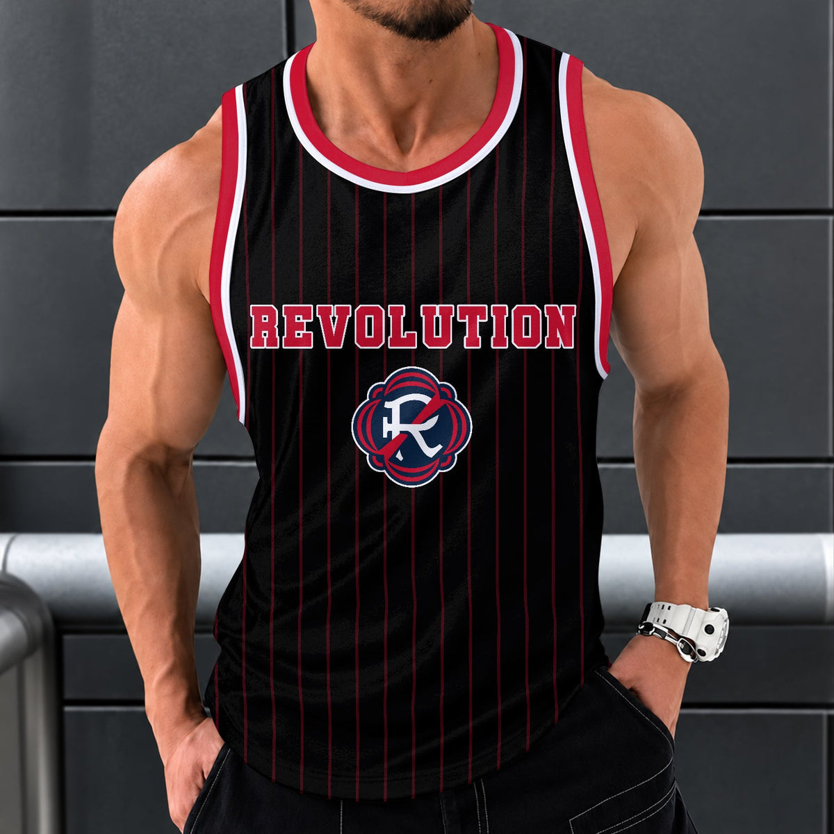 [GOAL DEAL] NEW CUSTOMIZED MLS13 NER NEW ENGLAND REVOLUTION UNISEX TANK TOP