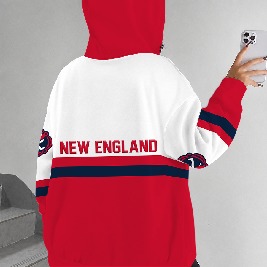 [GOAL DEAL] NEW CUSTOMIZED MLS13 NER NEW ENGLAND REVOLUTION ZIP HOODIE