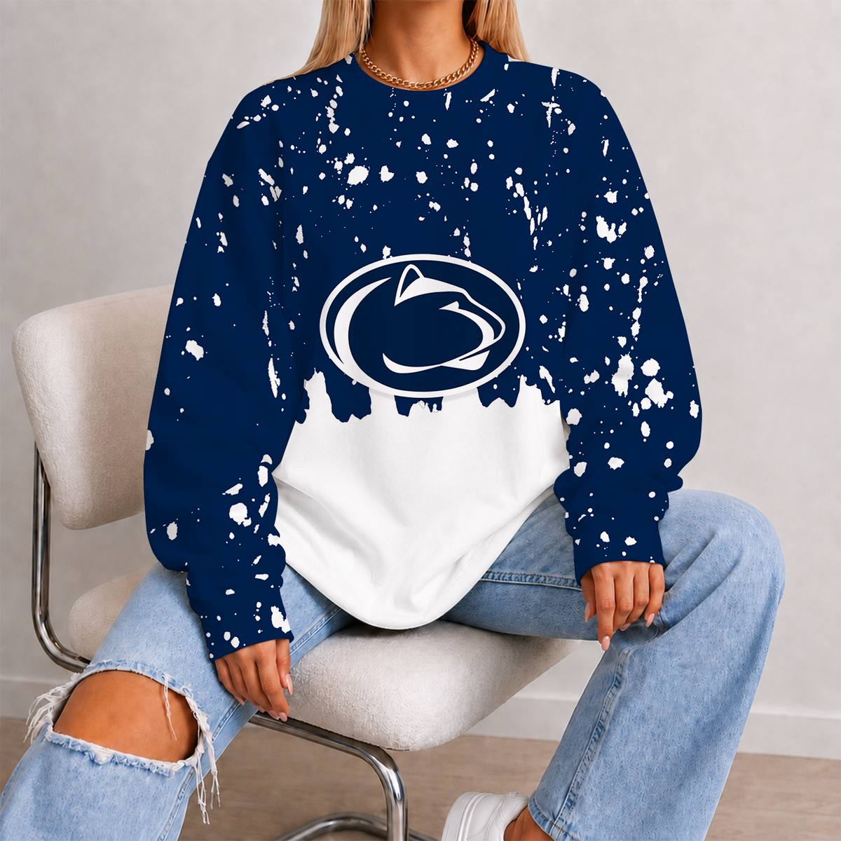 [PUCK DROP DEAL] NEW CUSTOMIZED NCAA MFF13 PNL PENN STATE NITTANY LIONS UNISEX SWEATSHIRT