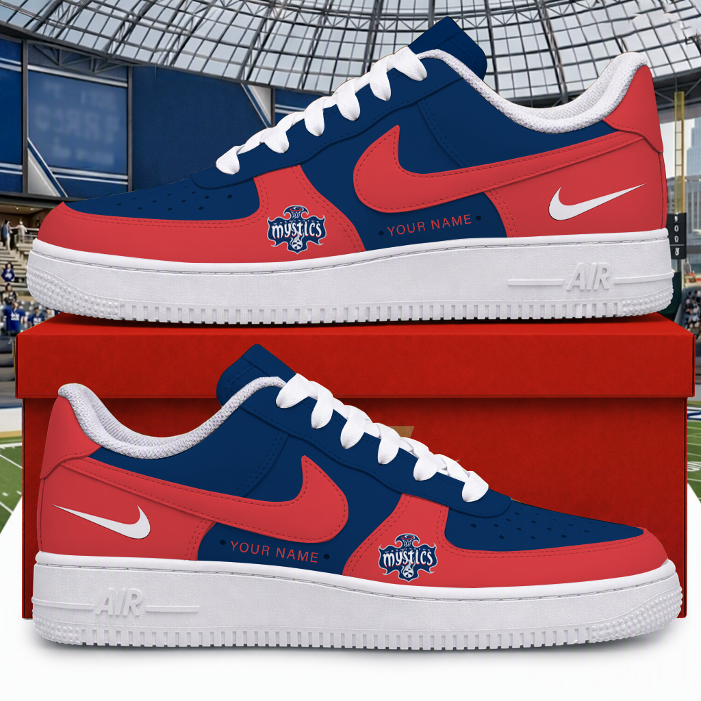 [HOOPS SPECIAL] NEW CUSTOMIZED WNBA13 WSM WASHINGTON MYSTICS AF1 SNEAKERS