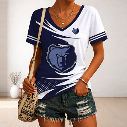 [HOT DEAL] NEW CUSTOMIZED NBA13 MGR MEMPHIS GRIZZLIES V-NECK FEMALE SHIRT
