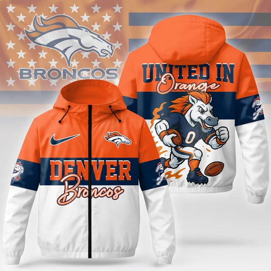 [TOUCHDOWN DEAL] NEW CUSTOMIZED NFL13 DVB DENVER BRONCOS WINDBREAKER JACKET