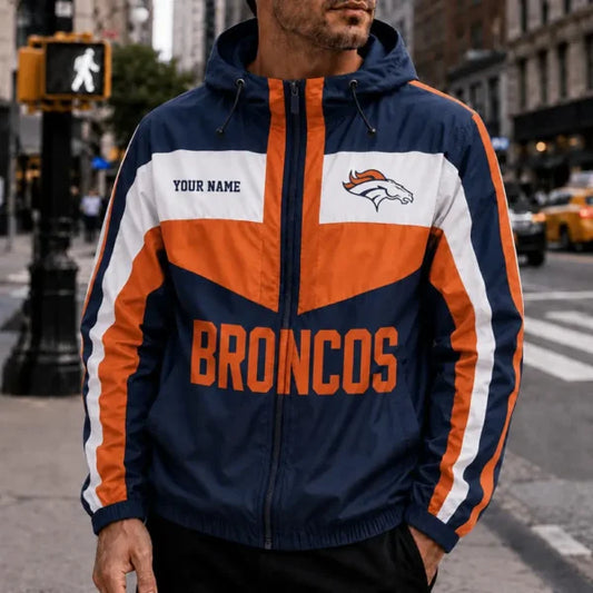 [TOUCHDOWN DEAL] NEW CUSTOMIZED NFL13 DVB DENVER BRONCOS WINDBREAKER JACKET