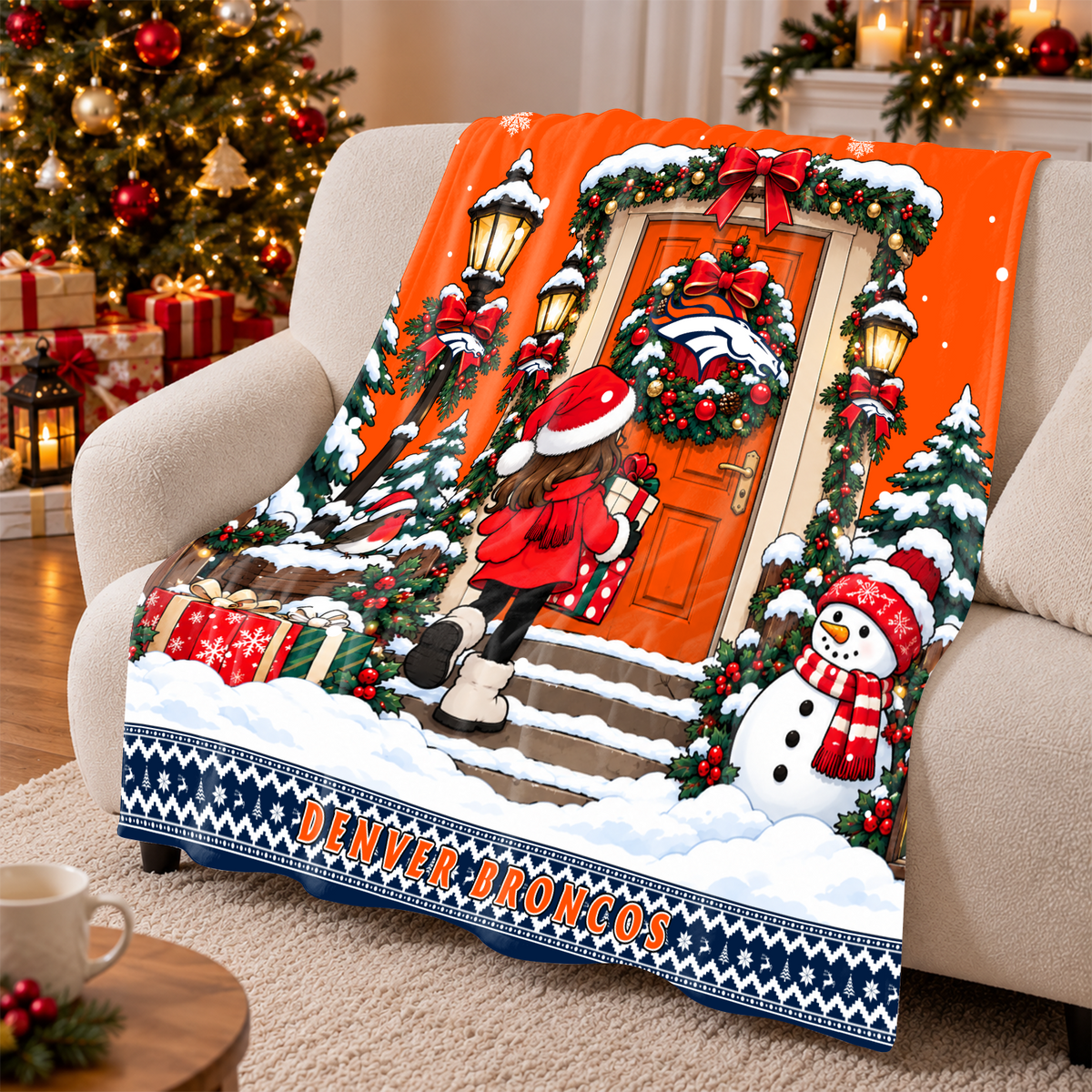 [TOUCHDOWN DEAL] NEW CUSTOMIZED NFL13 DVB THE BRONCOS FLEECE BLANKET