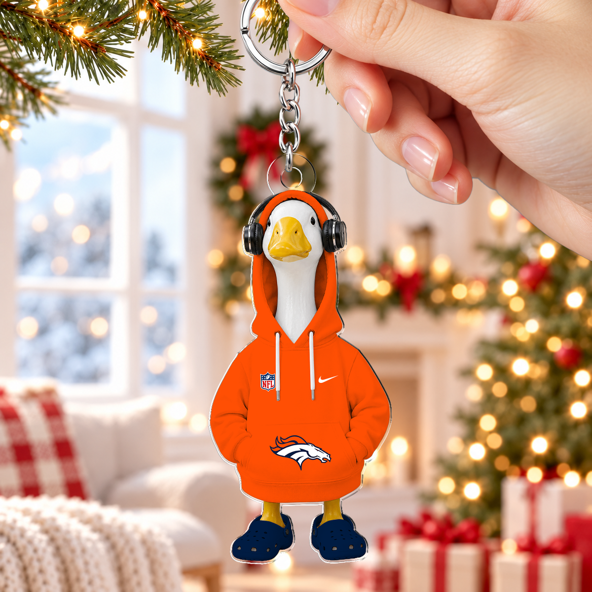 [TOUCHDOWN DEAL] NEW CUSTOMIZED NFL13 DVB DENVER BRONCOS ACRYLIC KEYCHAIN