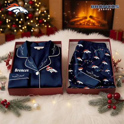 [TOUCHDOWN DEAL] NEW CUSTOMIZED NFL13 DVB DENVER BRONCOS LONG-SLEEVE PAJAMA SET