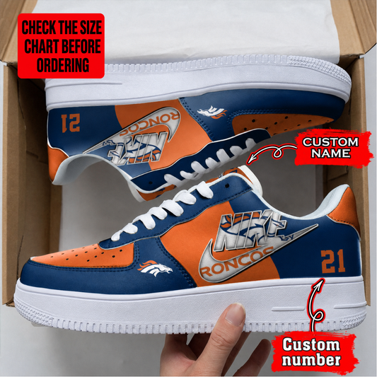 [TOUCHDOWN DEAL] NEW CUSTOMIZED NFL13 DVB DENVER BRONCOS AF1 SHOES