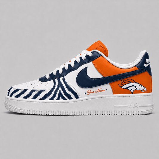 [TOUCHDOWN DEAL] NEW CUSTOMIZED NFL13 DVB DENVER BRONCOS AF1 SHOES