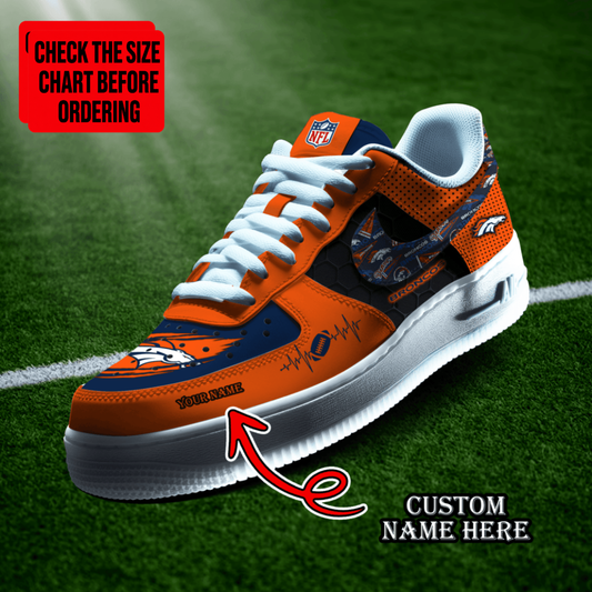 [TOUCHDOWN DEAL] NEW CUSTOMIZED NFL13 DVB DENVER BRONCOS AF1 SHOES
