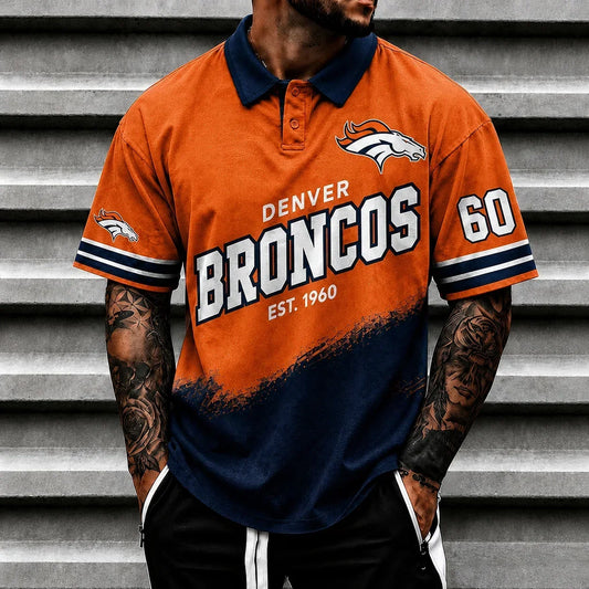 [TOUCHDOWN DEAL] NEW CUSTOMIZED NFL13 DVB DENVER BRONCOS POLO SHIRT