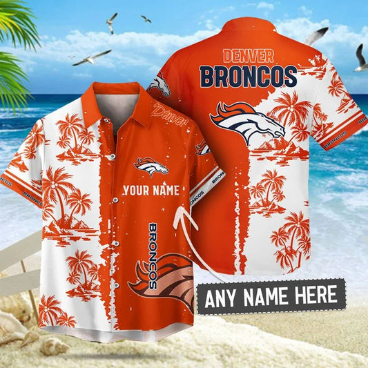 [TOUCHDOWN DEAL] NEW CUSTOMIZED NFL13 DVB DENVER BRONCOS UNISEX HAWAIIAN SHIRT & SHORTS SET