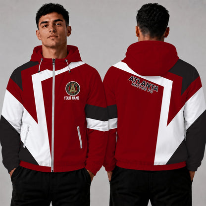 [GOAL DEAL] NEW CUSTOMIZED MLS14 ALU ATLANTA UNITED FC WINDBREAKER JACKET