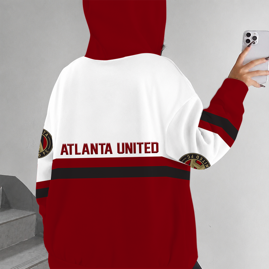 [GOAL DEAL] NEW CUSTOMIZED MLS14 ALU ATLANTA UNITED FC ZIP HOODIE