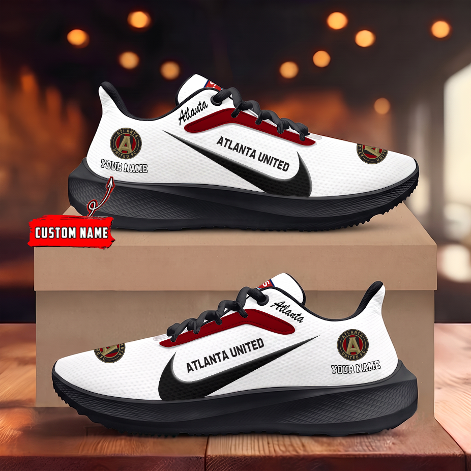[GOAL DEAL] NEW CUSTOMIZED MLS14 ALU ATLANTA UNITED FC ROAD RUNNING SHOES