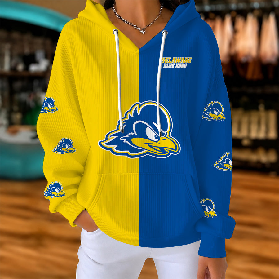 [HOOPS SPECIAL] NEW CUSTOMIZED NCAA CFH14 DFH DELAWARE FIGHTIN' BLUE HENS RIBBED HOODIE & SWEATSHIRT