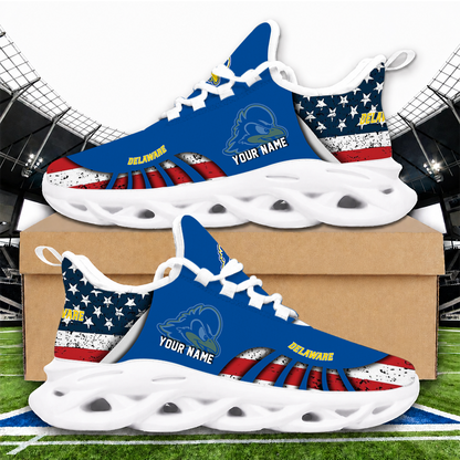 [HOOPS SPECIAL] NEW CUSTOMIZED NCAA CFH14 DFH DELAWARE FIGHTIN' BLUE HENS UNISEX CLUNKY SNEAKERS