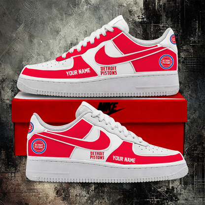 [SLAM DUNK DEAL] NEW CUSTOMIZED NBA14 DPI DETROIT PISTONS AF1 SHOES