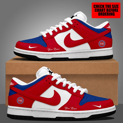 [SLAM DUNK DEAL] NEW CUSTOMIZED NBA14 DPI DETROIT PISTONS DUNK LOW SHOES