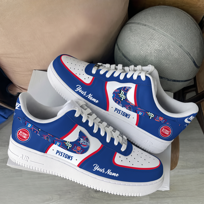 [SLAM DUNK DEAL] NEW CUSTOMIZED NBA14 DPI DETROIT PISTONS AF1 SHOES