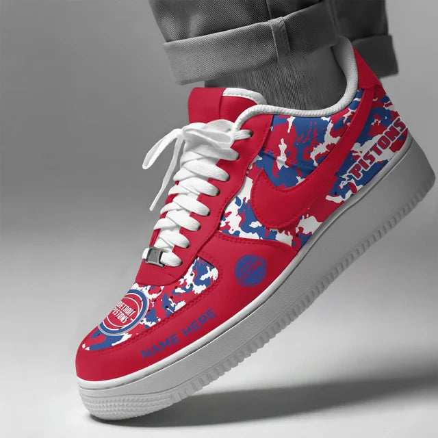 [SLAM DUNK DEAL] NEW CUSTOMIZED NBA14 DPI DETROIT PISTONS AF1 SHOES