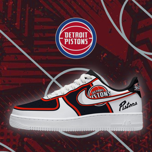 [SLAM DUNK DEAL] NEW CUSTOMIZED NBA14 DPI DETROIT PISTONS AF1 SHOES