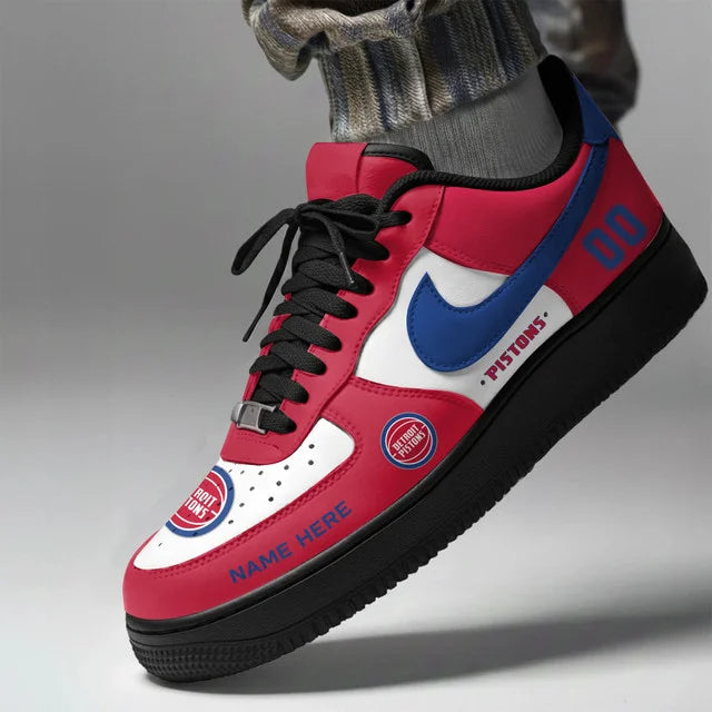 [SLAM DUNK DEAL] NEW CUSTOMIZED NBA14 DPI DETROIT PISTONS AF1 SHOES