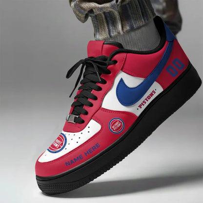 [SLAM DUNK DEAL] NEW CUSTOMIZED NBA14 DPI DETROIT PISTONS AF1 SHOES